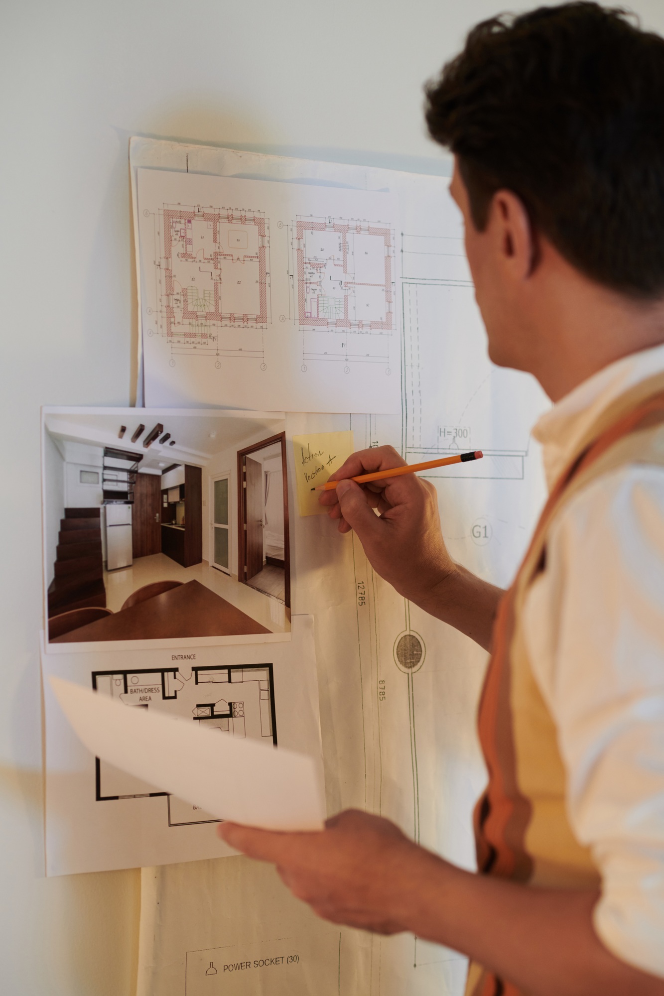 Architect Working on Mood Board