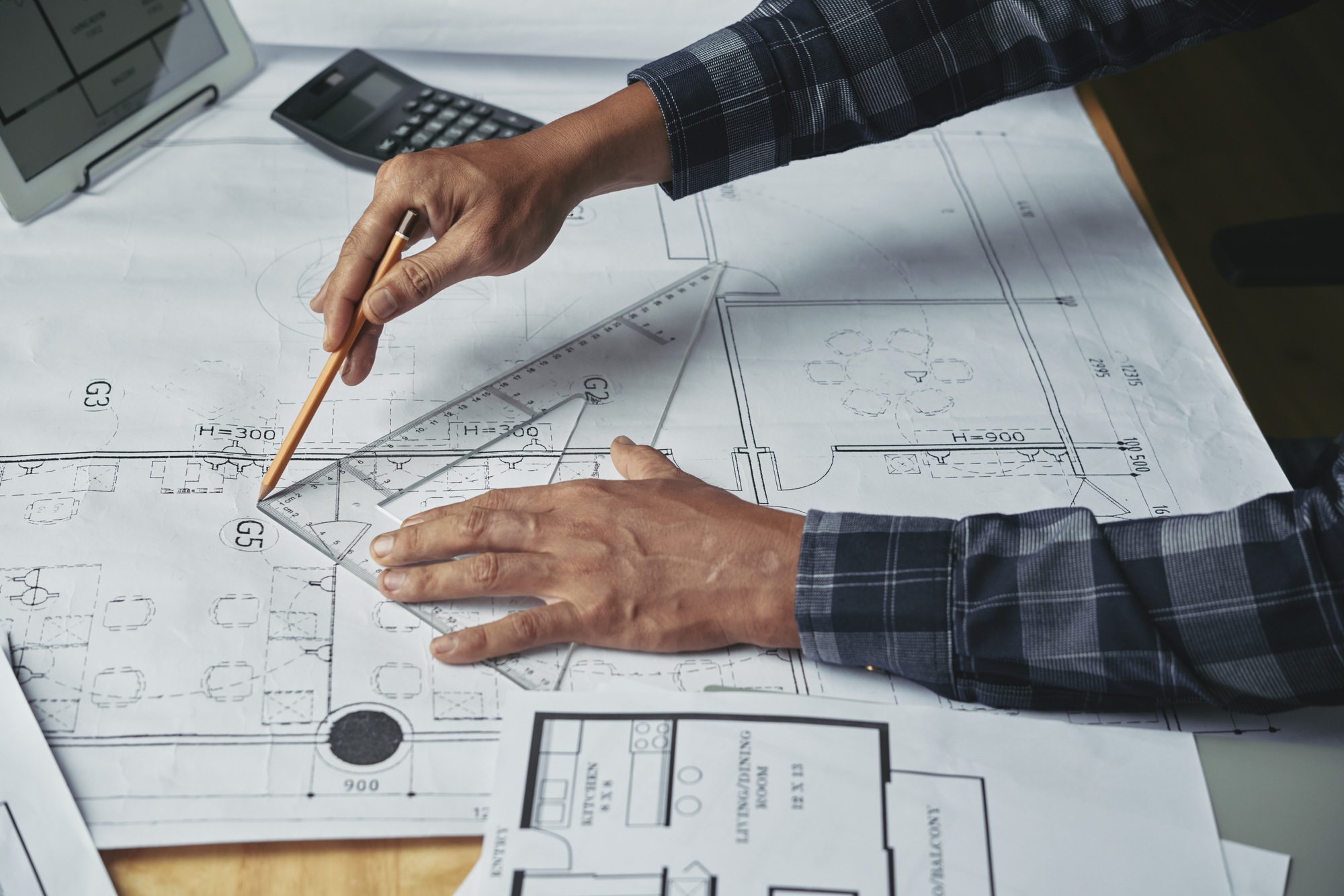 Drawing construction plan